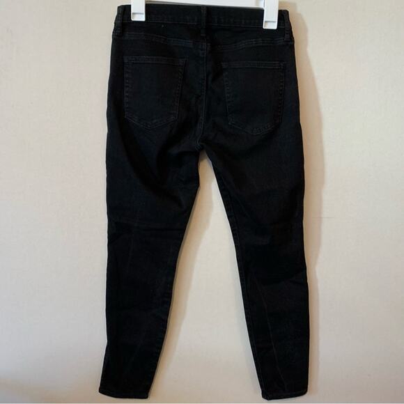 Gap Matte Black True Skinny Jeans SHORT - Picture 6 of 7